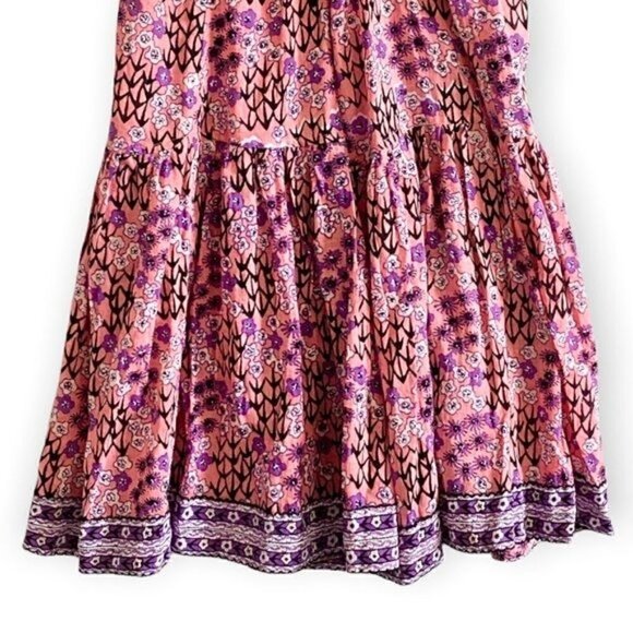 Poupette St Barth dress, Pink Cold Shoulder Criss Cross Back A line Mini dress - Picture 8 of 14